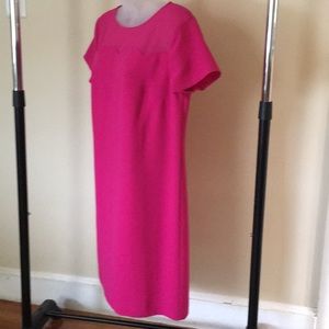 Ann Taylor hot pink dress